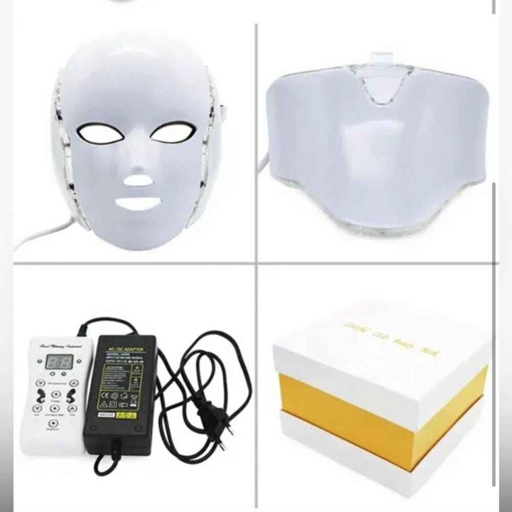NEW 7Colors LED Light Photon Face Neck
Mask Rejuvenation Facial Therapy